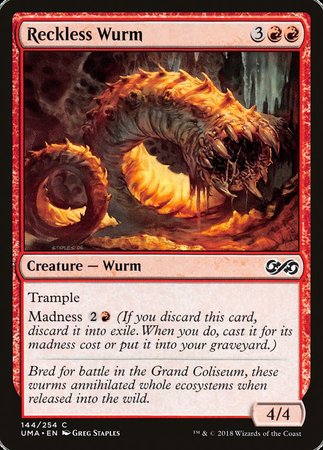 Reckless Wurm [Ultimate Masters] | The Time Vault CA