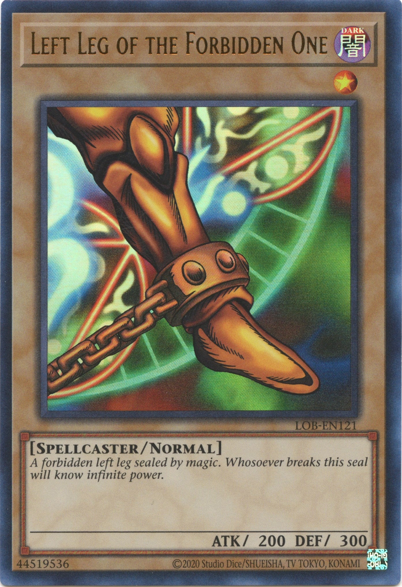 Left Leg of the Forbidden One (25th Anniversary) [LOB-EN121] Ultra Rare | The Time Vault CA