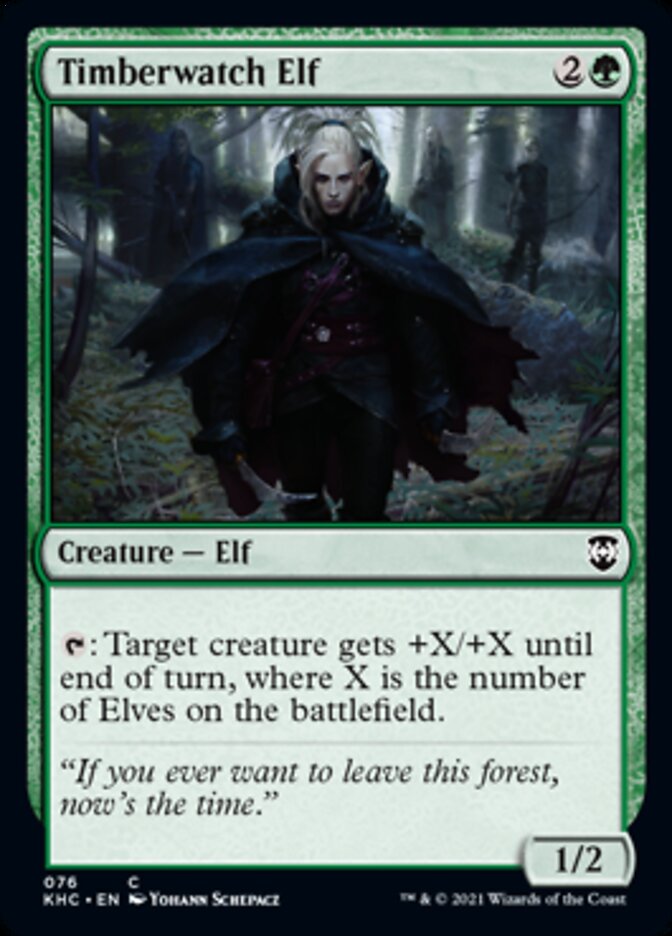 Timberwatch Elf [Kaldheim Commander] | The Time Vault CA