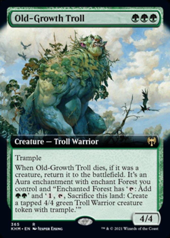 Old-Growth Troll (Extended Art) [Kaldheim] | The Time Vault CA