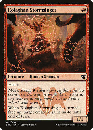 Kolaghan Stormsinger [Dragons of Tarkir] | The Time Vault CA