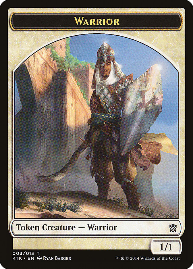 Warrior (003/013) [Khans of Tarkir Tokens] | The Time Vault CA