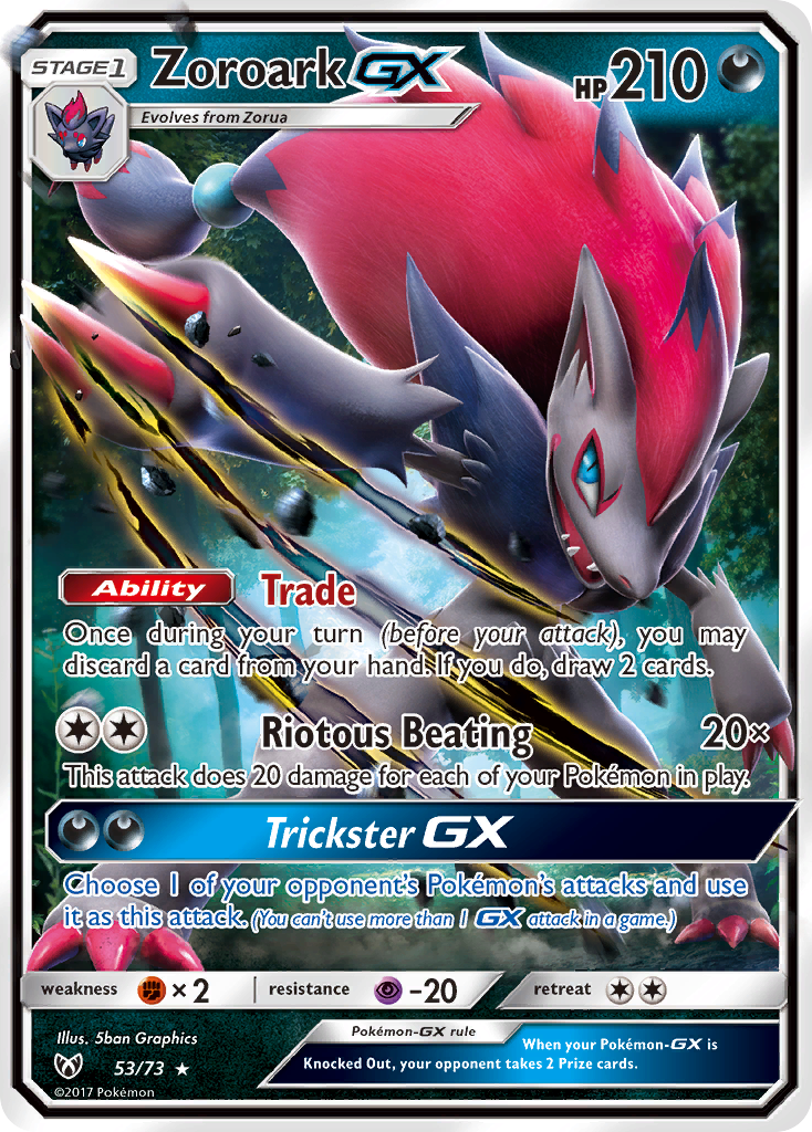 Zoroark GX (53/73) [Sun & Moon: Shining Legends] | The Time Vault CA