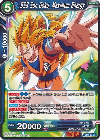 SS3 Son Goku, Maximum Energy (Starter Deck - The Awakening) [SD1-03] | The Time Vault CA