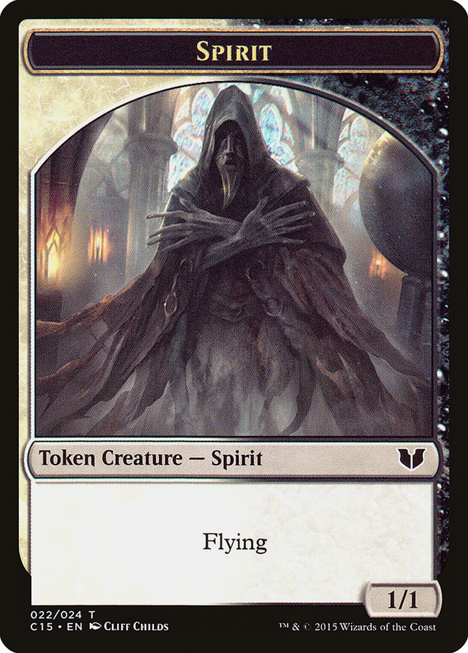 Spirit (022) // Angel Double-Sided Token [Commander 2015 Tokens] | The Time Vault CA