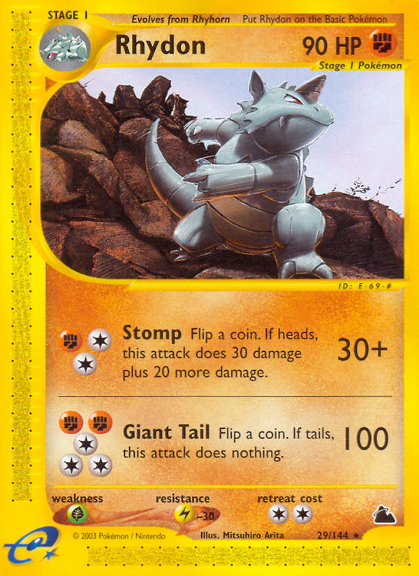 Rhydon (29/144) [Skyridge] | The Time Vault CA