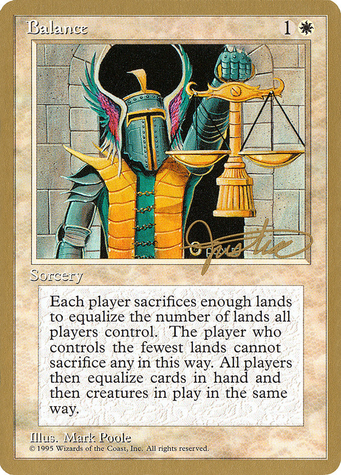 Balance (Mark Justice) [Pro Tour Collector Set] | The Time Vault CA