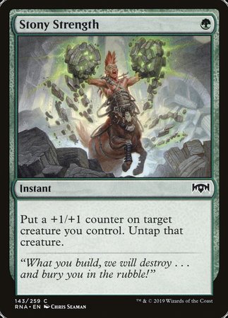 Stony Strength [Ravnica Allegiance] | The Time Vault CA