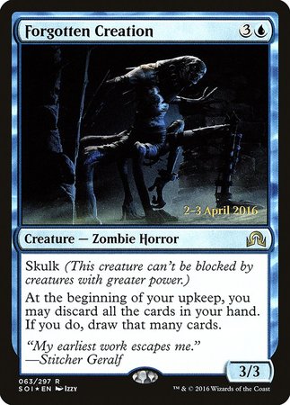 Forgotten Creation [Shadows over Innistrad Promos] | The Time Vault CA