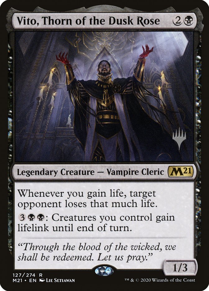 Vito, Thorn of the Dusk Rose (Promo Pack) [Core Set 2021 Promos] | The Time Vault CA