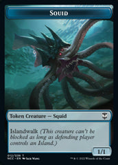 Squid // Treasure (013) Double-sided Token [Streets of New Capenna Commander Tokens] | The Time Vault CA