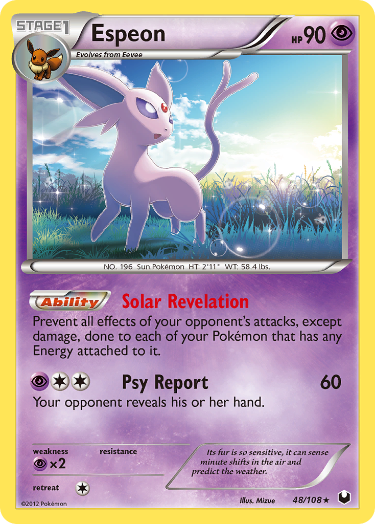 Espeon (48/108) [Black & White: Dark Explorers] | The Time Vault CA