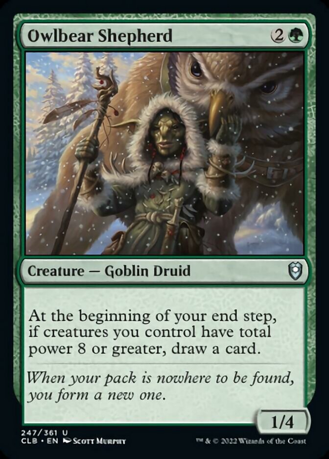 Owlbear Shepherd [Commander Legends: Battle for Baldur's Gate] | The Time Vault CA