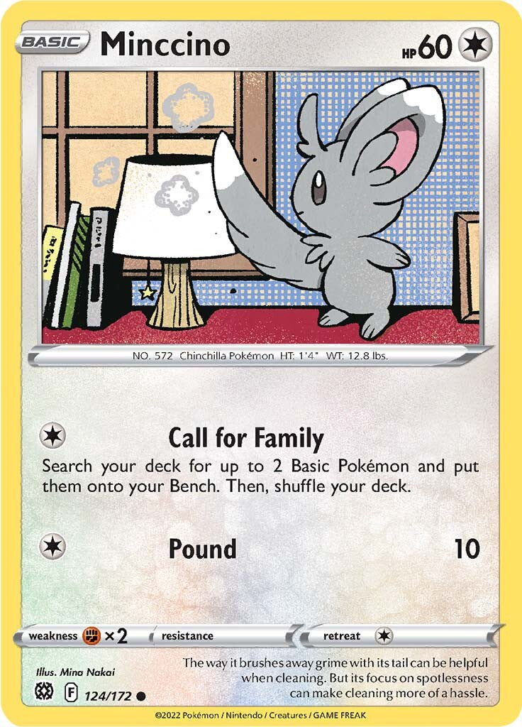 Minccino (124/172) [Sword & Shield: Brilliant Stars] | The Time Vault CA