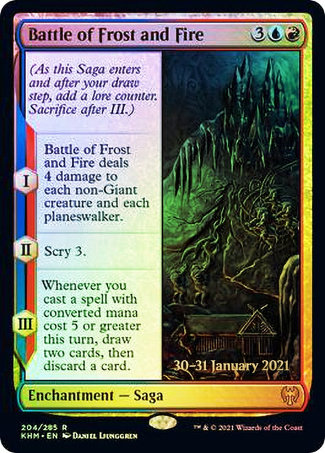 Battle of Frost and Fire [Kaldheim Prerelease Promos] | The Time Vault CA