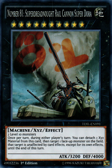Number 81: Superdreadnought Rail Cannon Super Dora [TDIL-EN091] Super Rare | The Time Vault CA