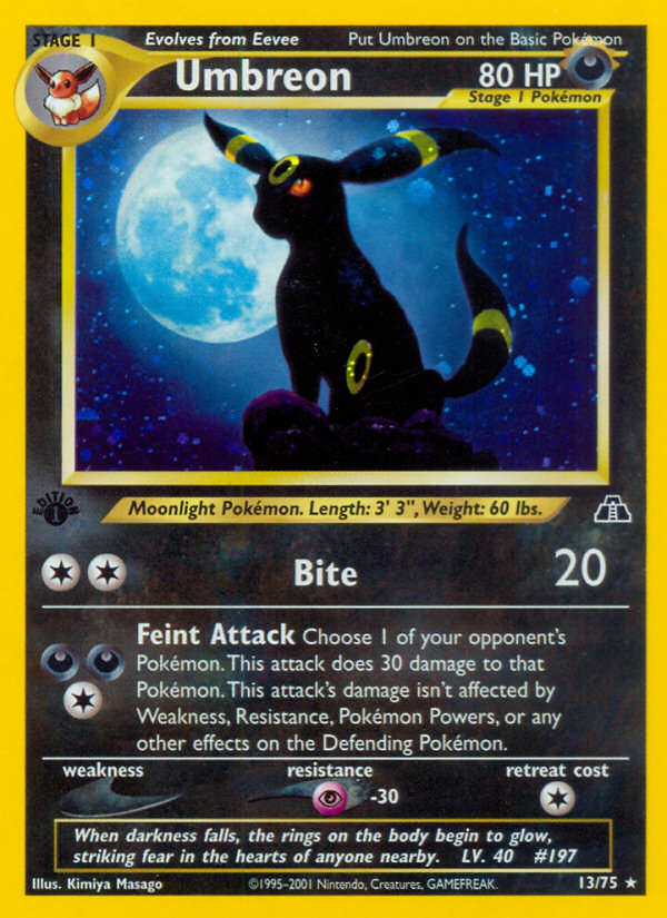 Umbreon (13/75) [Neo Discovery 1st Edition] | The Time Vault CA