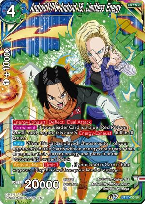 Android 17 & Android 18, Limitless Energy (BT17-135) [Ultimate Squad] | The Time Vault CA
