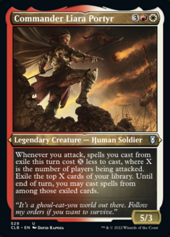 Commander Liara Portyr (Foil Etched) [Commander Legends: Battle for Baldur's Gate] | The Time Vault CA