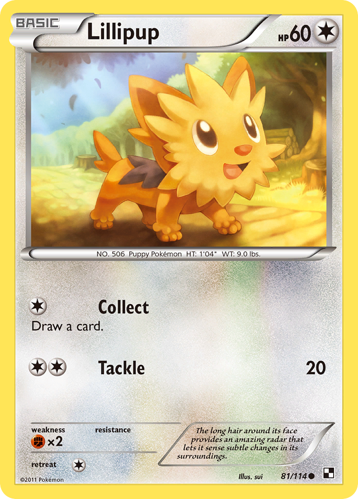 Lillipup (81/114) [Black & White: Base Set] | The Time Vault CA