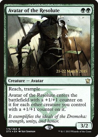 Avatar of the Resolute [Dragons of Tarkir Promos] | The Time Vault CA