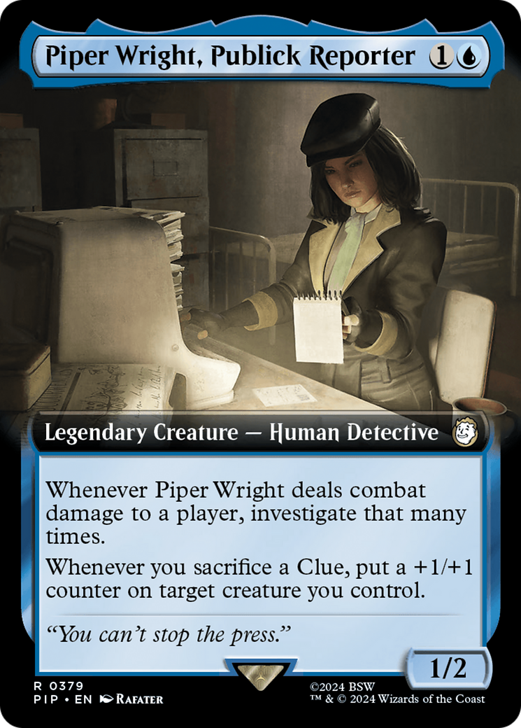 Piper Wright, Publick Reporter (Extended Art) [Fallout] | The Time Vault CA