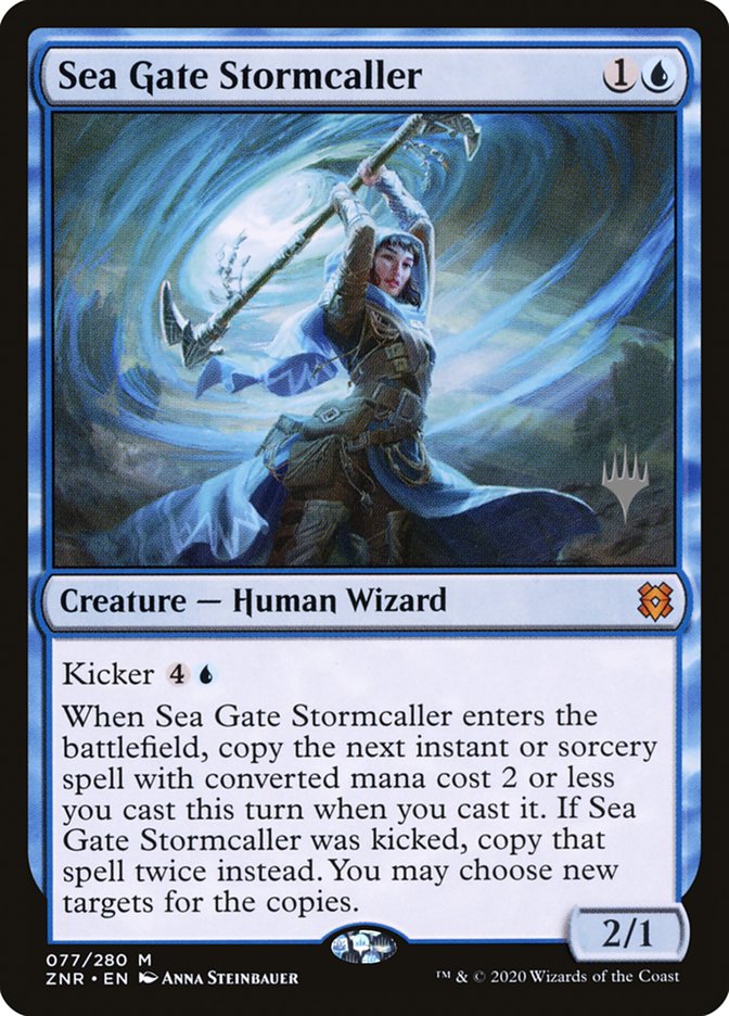 Sea Gate Stormcaller (Promo Pack) [Zendikar Rising Promos] | The Time Vault CA