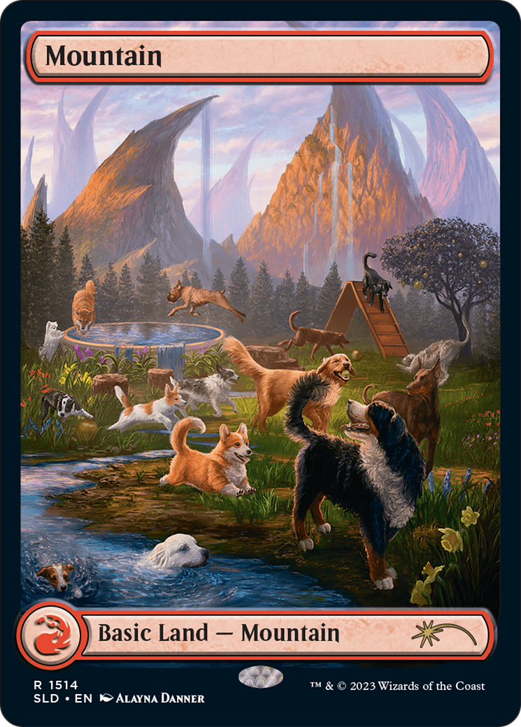 Mountain (1514) [Secret Lair Commander Deck: Raining Cats and Dogs] | The Time Vault CA