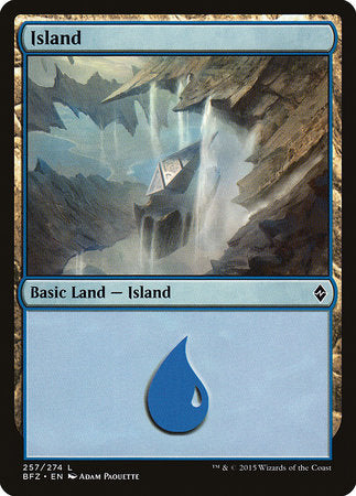 Island (257) [Battle for Zendikar] | The Time Vault CA