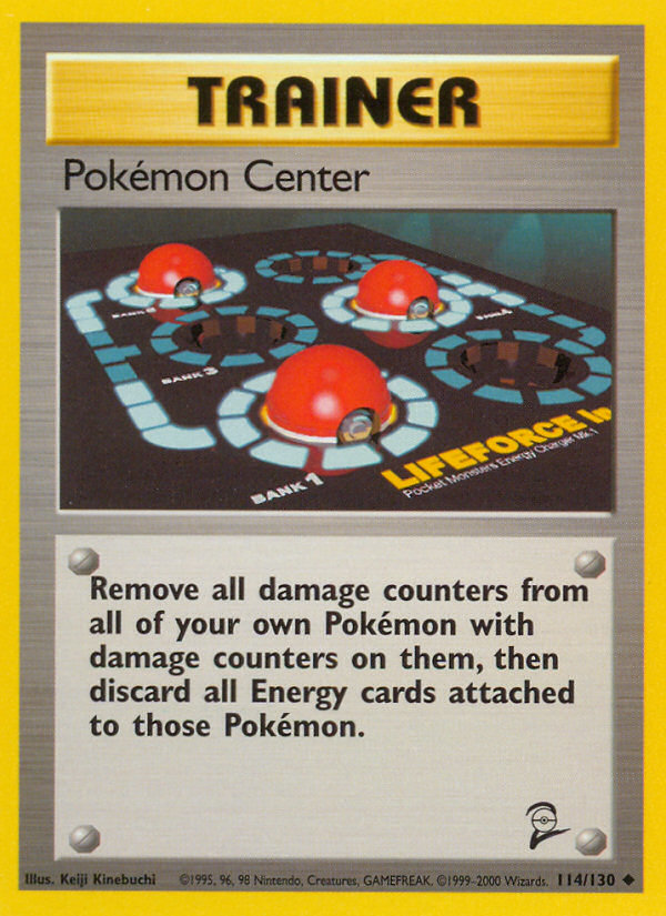 Pokemon Center (114/130) [Base Set 2] | The Time Vault CA