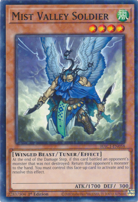 Mist Valley Soldier (Duel Terminal) [HAC1-EN058] Common | The Time Vault CA