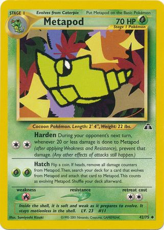 Metapod (42/75) [Neo Discovery Unlimited] | The Time Vault CA