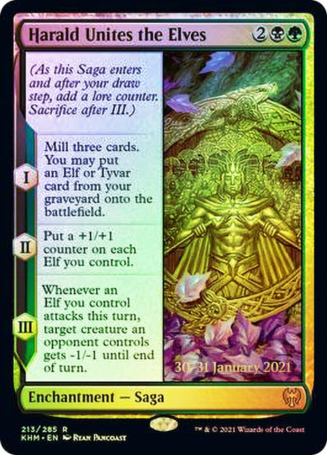 Harald Unites the Elves [Kaldheim Prerelease Promos] | The Time Vault CA