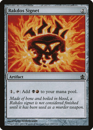 Rakdos Signet [Commander 2011] | The Time Vault CA