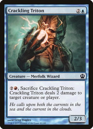 Crackling Triton [Theros] | The Time Vault CA