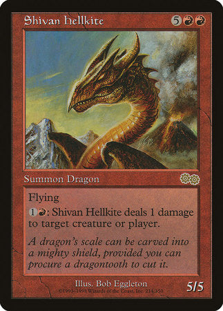 Shivan Hellkite [Urza's Saga] | The Time Vault CA