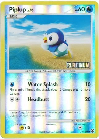 Piplup (71/100) [Burger King Promos: 2009 Collection] | The Time Vault CA