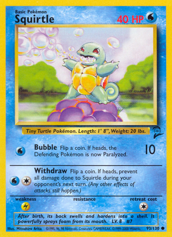 Squirtle (93/130) [Base Set 2] | The Time Vault CA