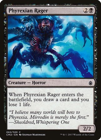 Phyrexian Rager [Commander Anthology] | The Time Vault CA