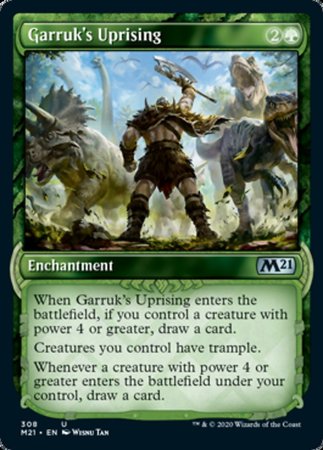 Garruk's Uprising (Showcase) [Core Set 2021] | The Time Vault CA