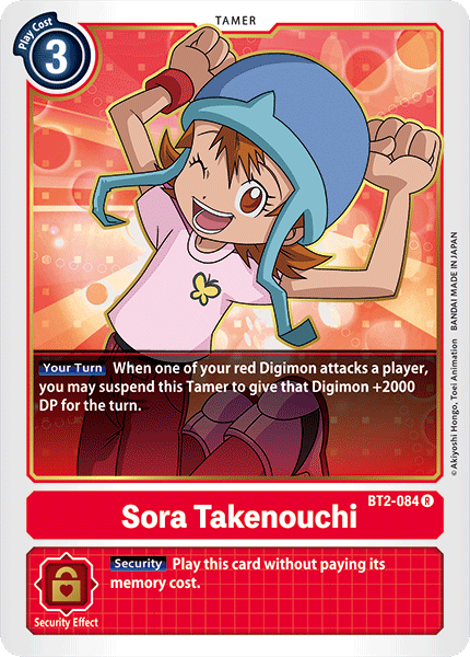 Sora Takenouchi [BT2-084] [Release Special Booster Ver.1.0] | The Time Vault CA