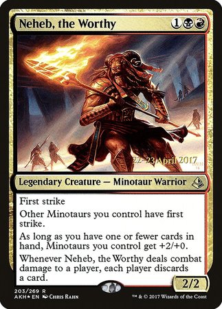 Neheb, the Worthy [Amonkhet Promos] | The Time Vault CA