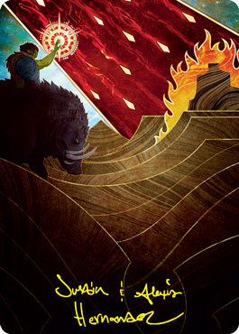 Stone Rain Art Card (Gold-Stamped Signature) [Strixhaven: School of Mages Art Series] | The Time Vault CA