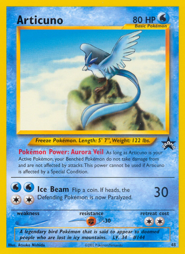 Articuno (48) [Wizards of the Coast: Black Star Promos] | The Time Vault CA