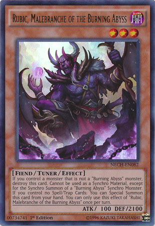 Rubic, Malebranche of the Burning Abyss [NECH-EN082] Ultra Rare | The Time Vault CA