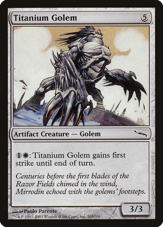 Titanium Golem [Mirrodin] | The Time Vault CA