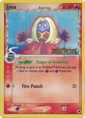 Jynx (17/101) (Delta Species) (Stamped) [EX: Dragon Frontiers] | The Time Vault CA