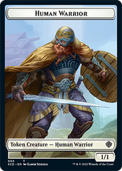 Insect // Human Warrior Double-Sided Token [Starter Commander Decks] | The Time Vault CA