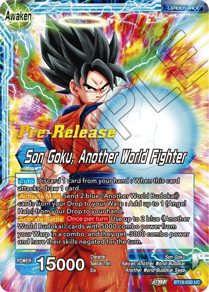 Son Goku // Son Goku, Another World Fighter (BT18-030) [Dawn of the Z-Legends Prerelease Promos] | The Time Vault CA