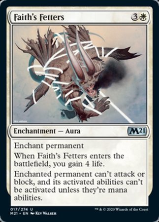 Faith's Fetters [Core Set 2021] | The Time Vault CA